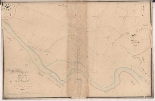 Cazères-sur-l'Adour - Section E, dite de Monamic, 1re feuille, par Lacomère géomètre