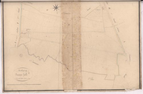 Cazères-sur-l'Adour - Section G, 2e feuille, par Esperon géomètre