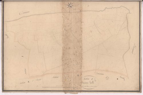 Cazères-sur-l'Adour - Section J, 2e feuille, par Brun géomètre