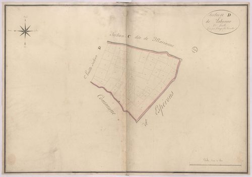 Classun - Section D, dite de Labonne, 2e feuille, par Dauga fils géomètre