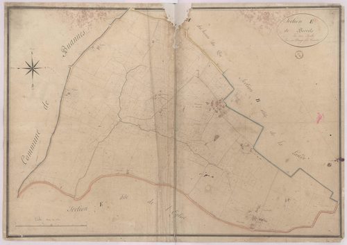 Classun - Section E, dite de Borrits, par Dauga fils géomètre