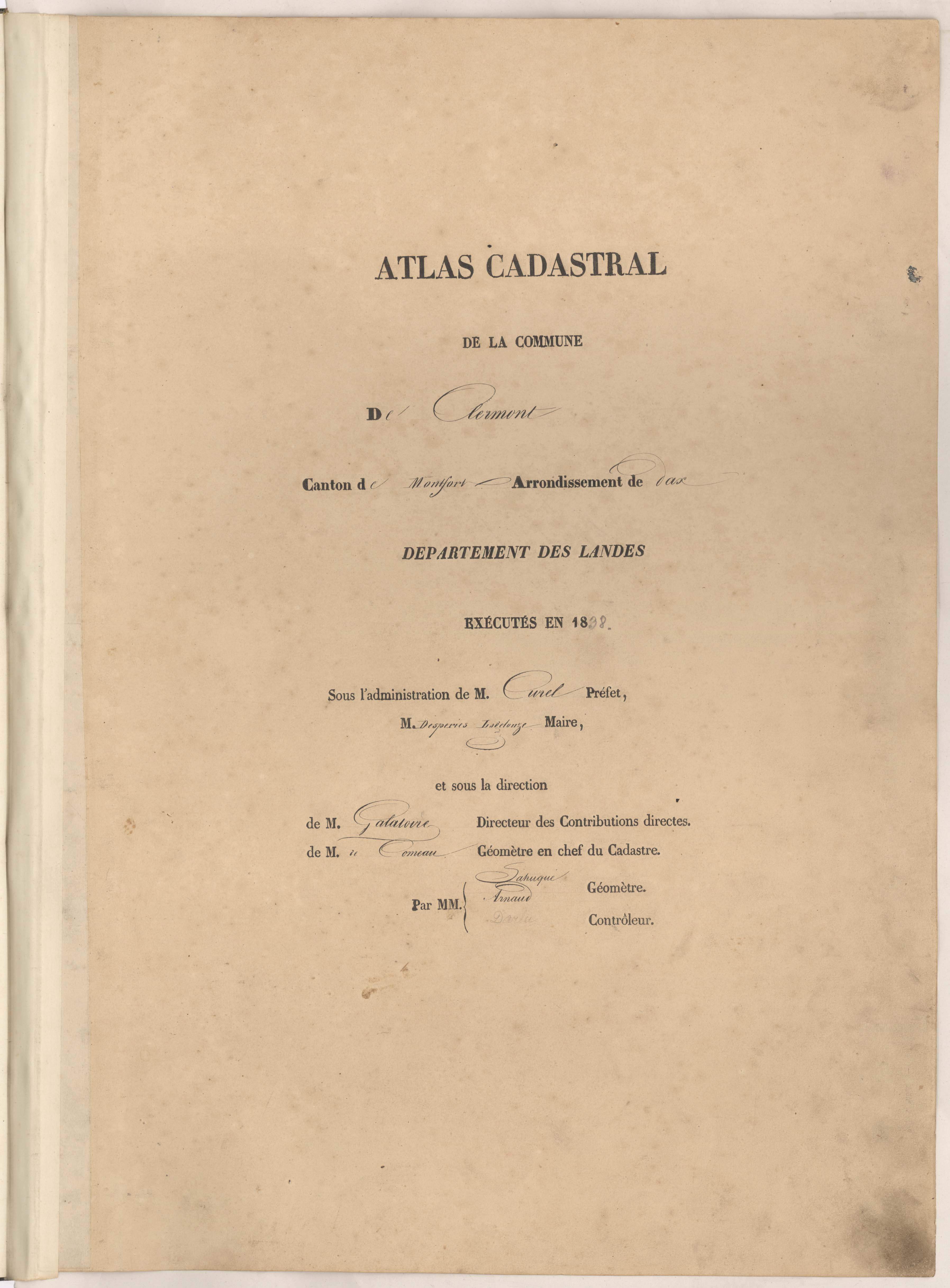 Clermont - Page de titre