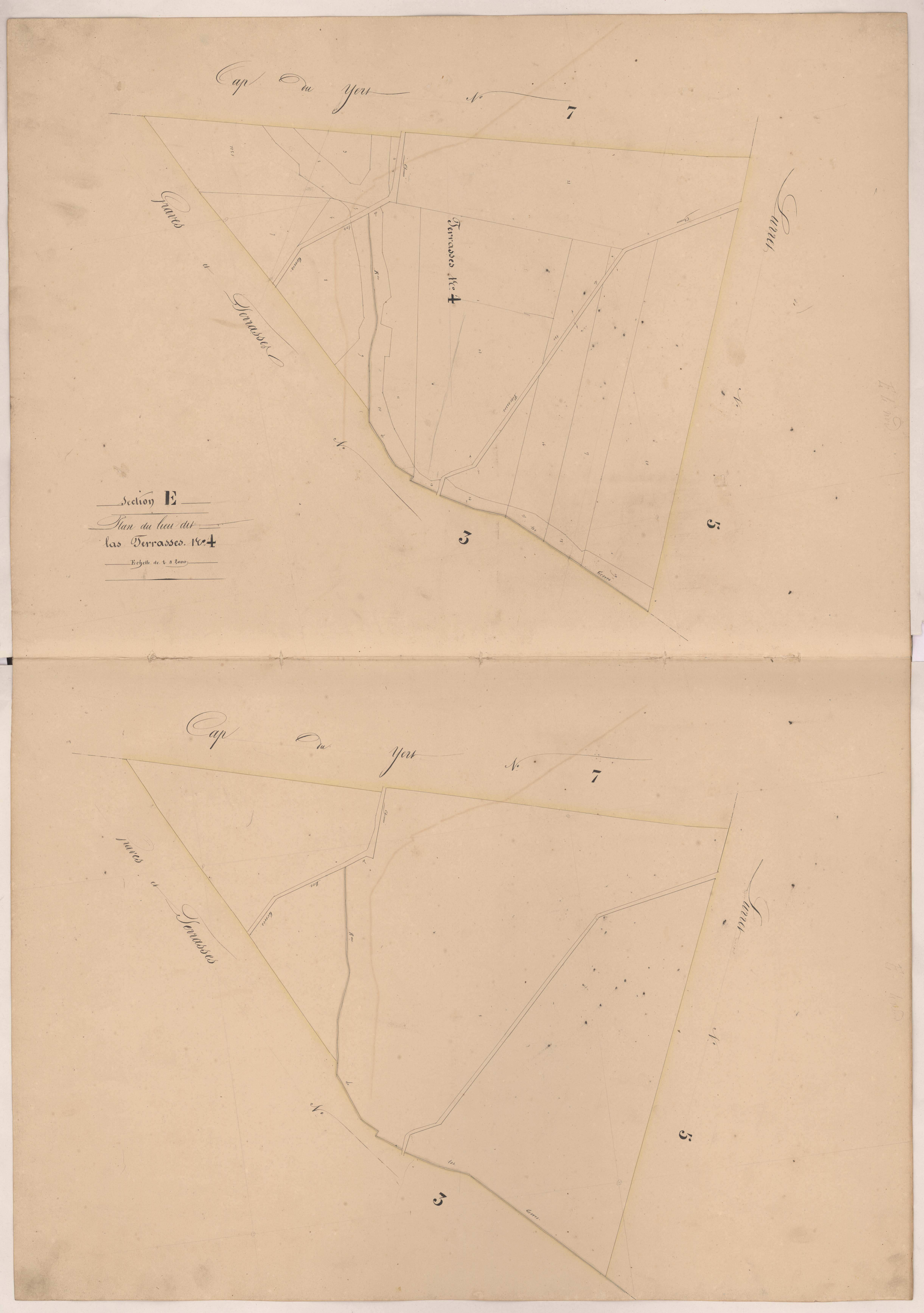 Clermont - Plan du lieu-dit Las Terrasses, n° 4