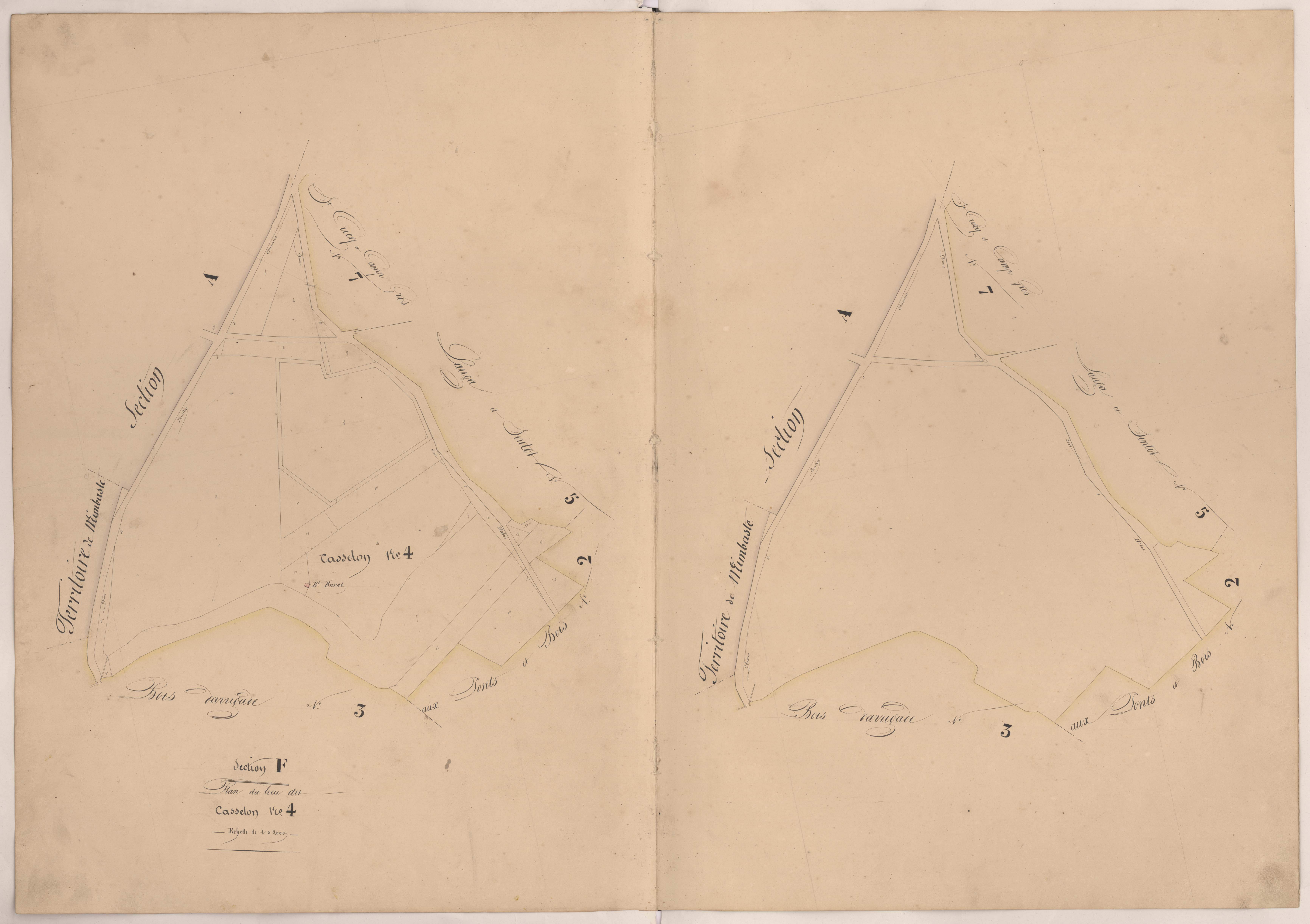 Clermont - Plan du lieu-dit Casselon, n° 4
