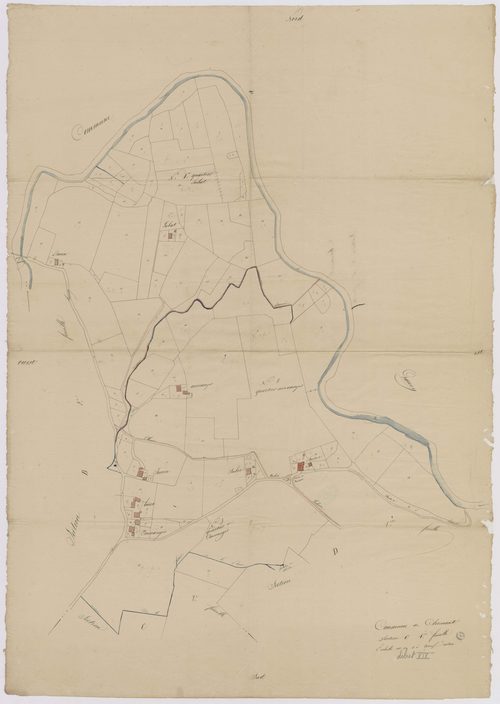 Clermont - Plan du lieu-dit Quartier de Lubat, n° 1 à 3