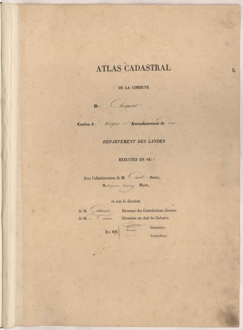 Clermont - Page de titre