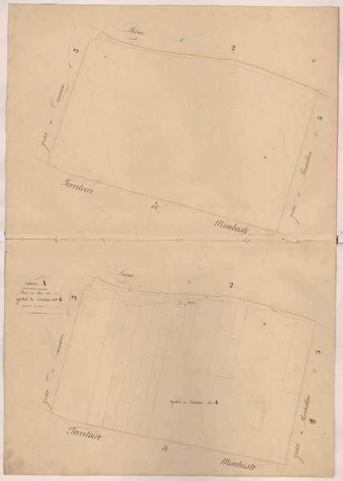 Clermont - Plan du lieu-dit Yertot de Cabillot, n° 4