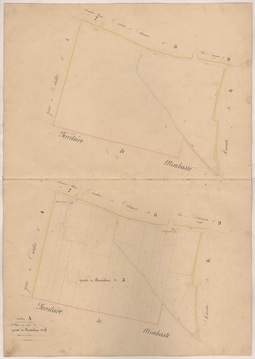 Clermont - Plan du lieu-dit Yertot de Bouteillau, n° 5