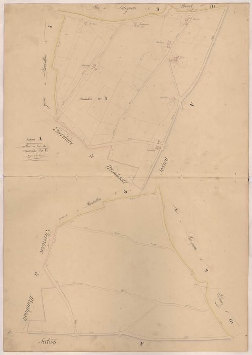Clermont - Plan du lieu-dit Mardadé, n° 6