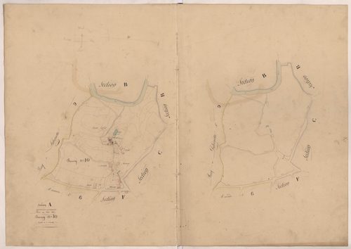 Clermont - Plan du lieu-dit Le Bourg, n° 10