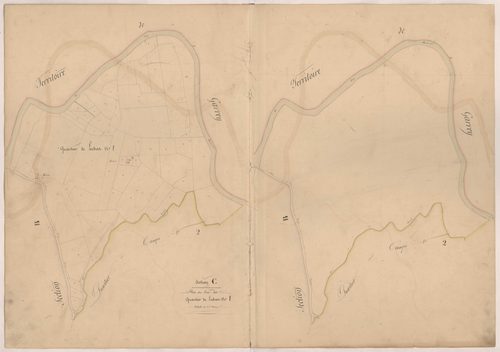 Clermont - Plan du lieu-dit Quartier de Lubat, n° 1