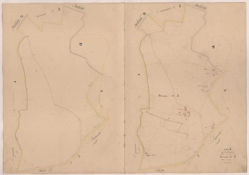 Clermont - Plan du lieu-dit Bernenx, n° 5