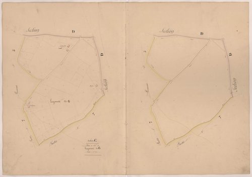 Clermont - Plan du lieu-dit Lagareste, n° 6