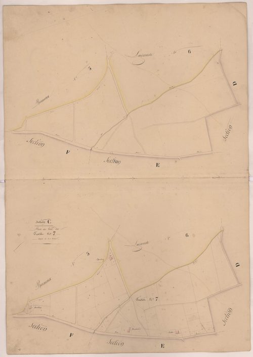 Clermont - Plan du lieu-dit Tastet, n° 7