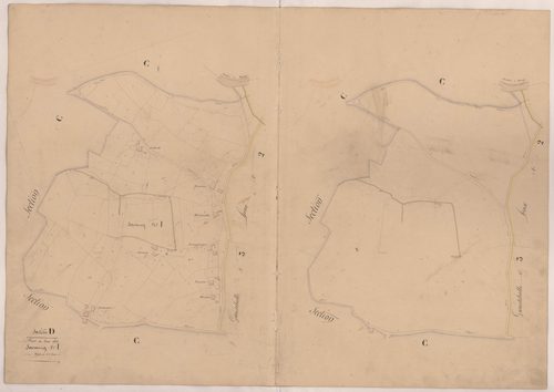 Clermont - Plan du lieu-dit Saraing, n° 1