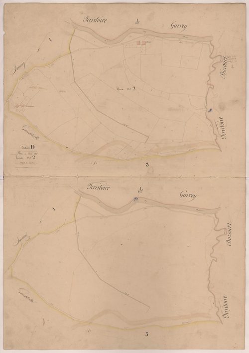 Clermont - Plan du lieu-dit Hinx, n° 2