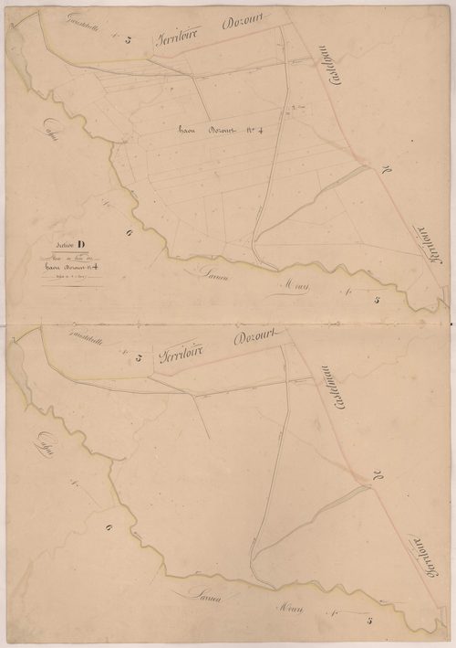 Clermont - Plan du lieu-dit Haou d'Ozourt, n° 4