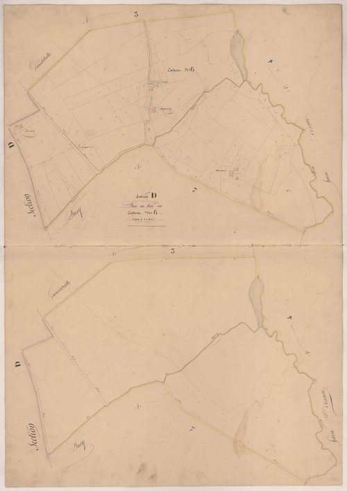 Clermont - Plan du lieu-dit Cahut, n° 6
