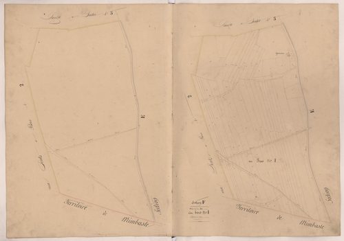 Clermont - Plan du lieu-dit Au Bois, n° 1