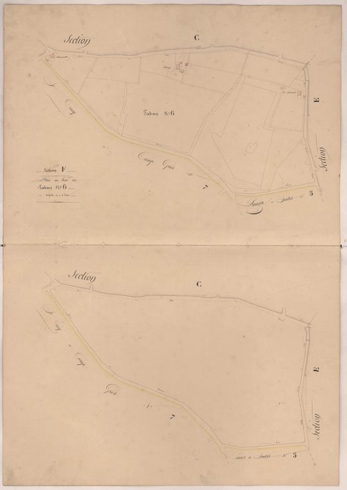 Clermont - Plan du lieu-dit Paban, n° 6