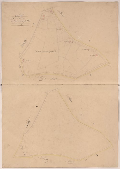 Clermont - Plans des lieux-dits Saint-Cricq et Camp gros, n° 7