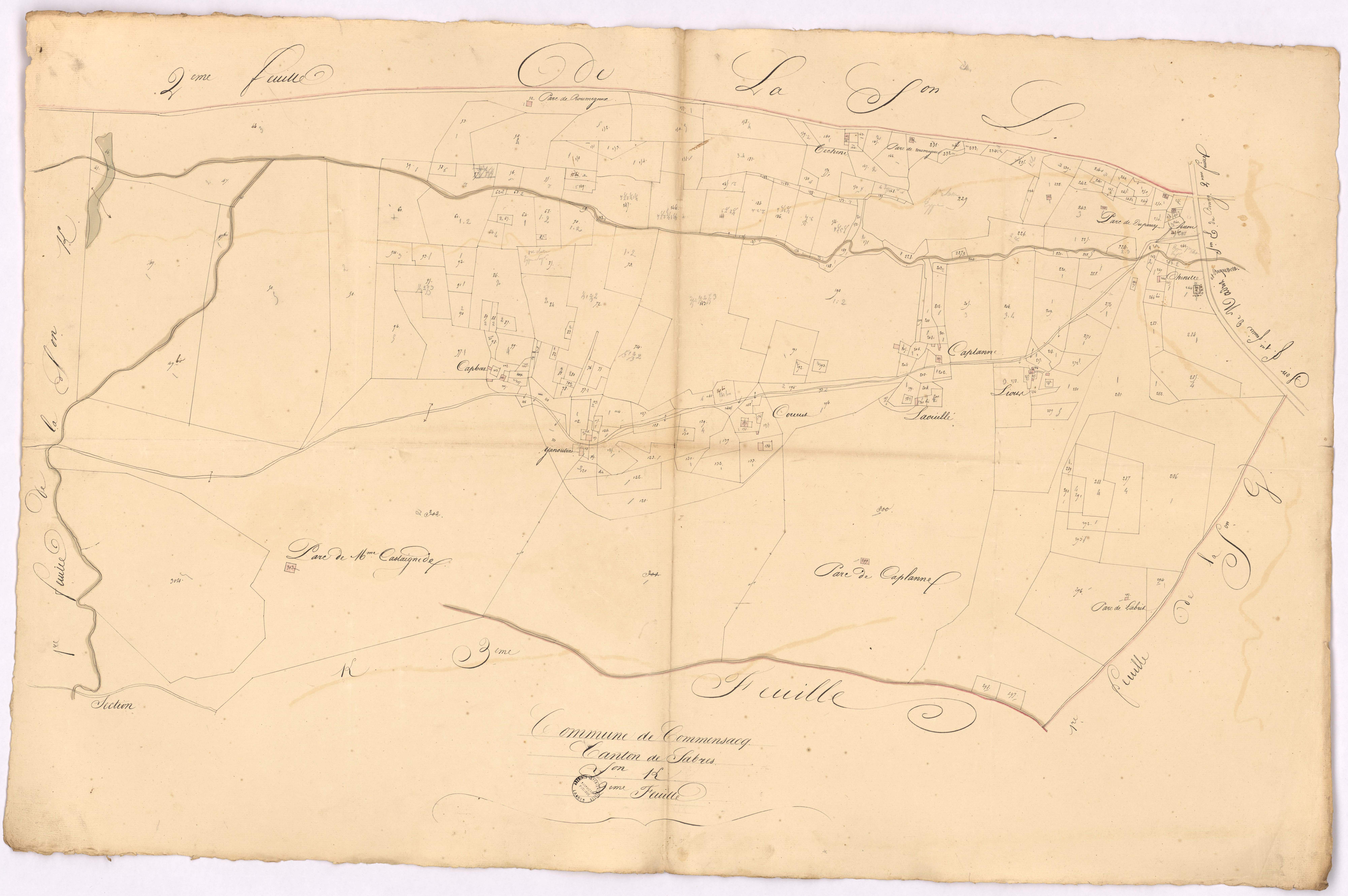 Commensacq - Section K, [dite de Capbat], 2e feuille