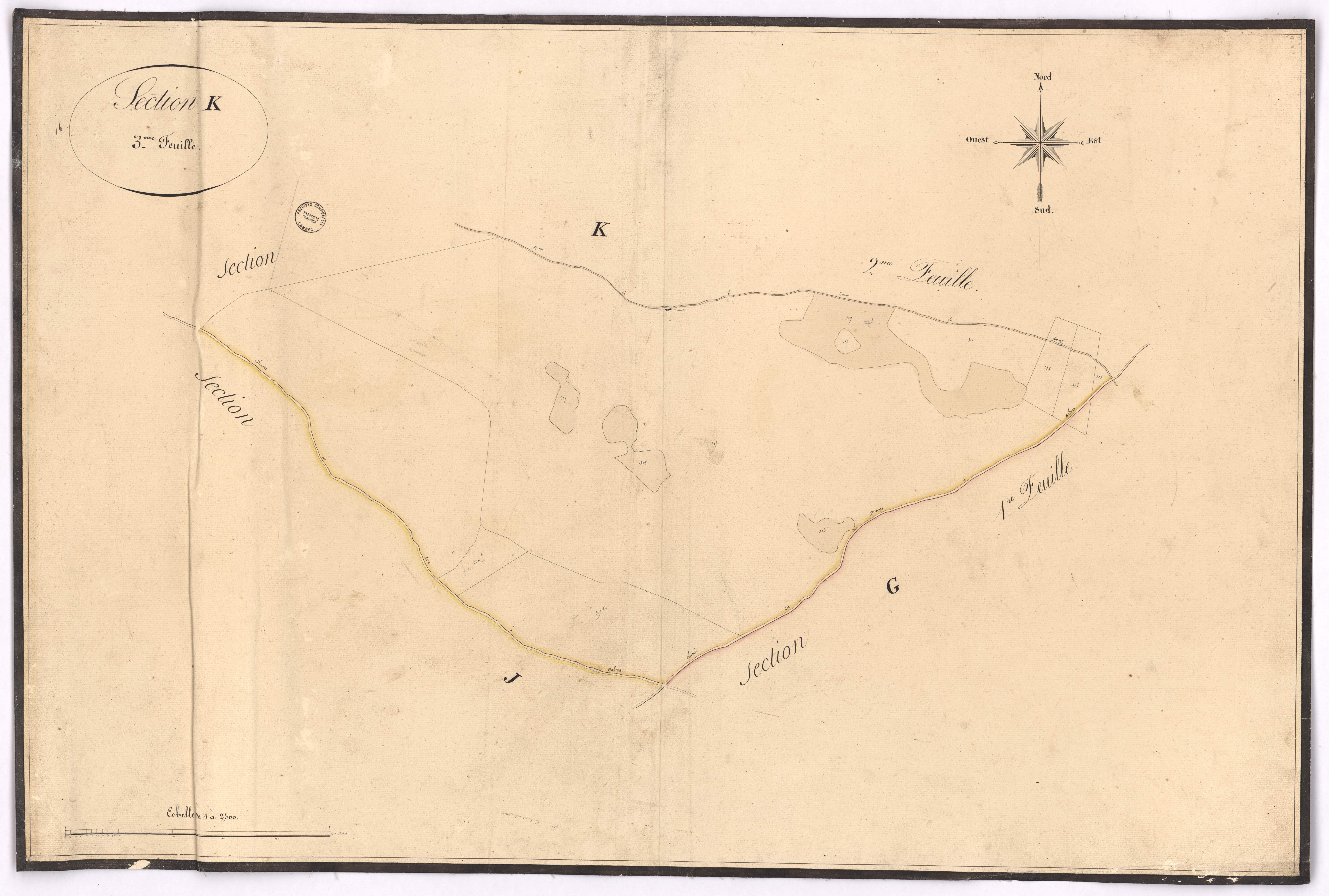 Commensacq - Section K, dite de Capbat, 3e feuille