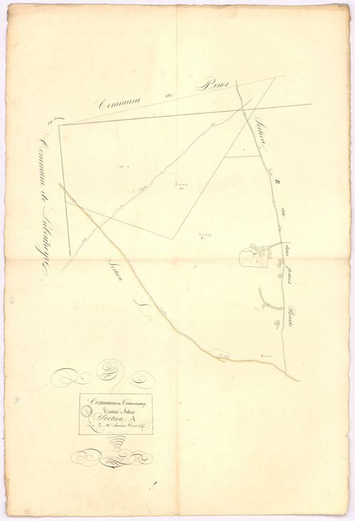 Commensacq - Section A, [dite du Piau d'Arnaudet], par Lacomère géomètre