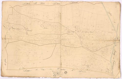 Commensacq - Section L, [dite de Labrit et du Guisoua], 2e feuille, par Dauga géomètre