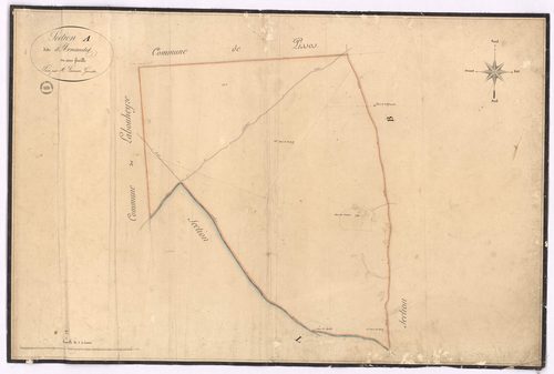 Commensacq - Section A, dite d'Arnaudet, par Lacomère géomètre