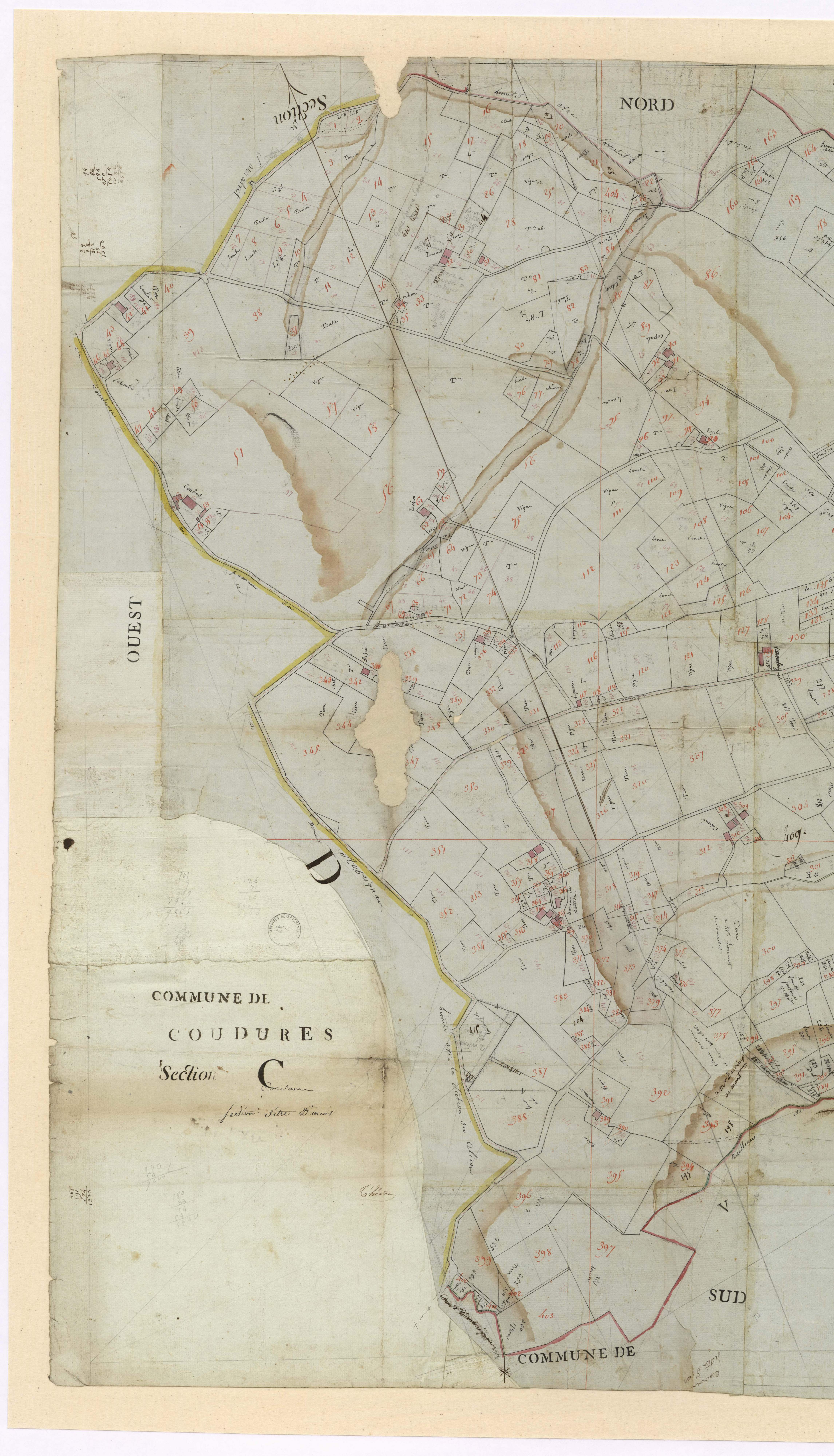 Coudures - Section C, dite d'Incos