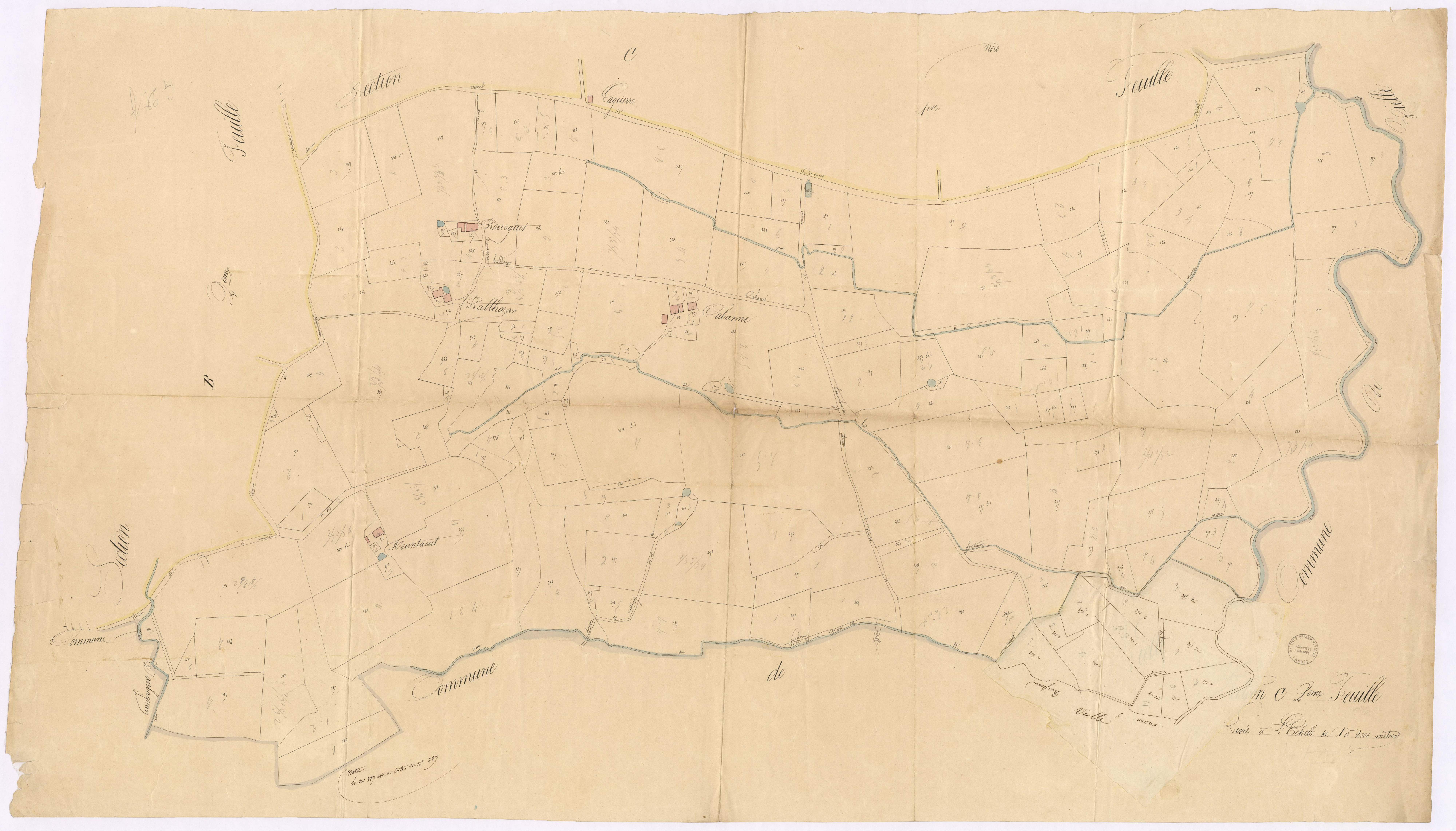 Coudures - Section C, 2e feuille