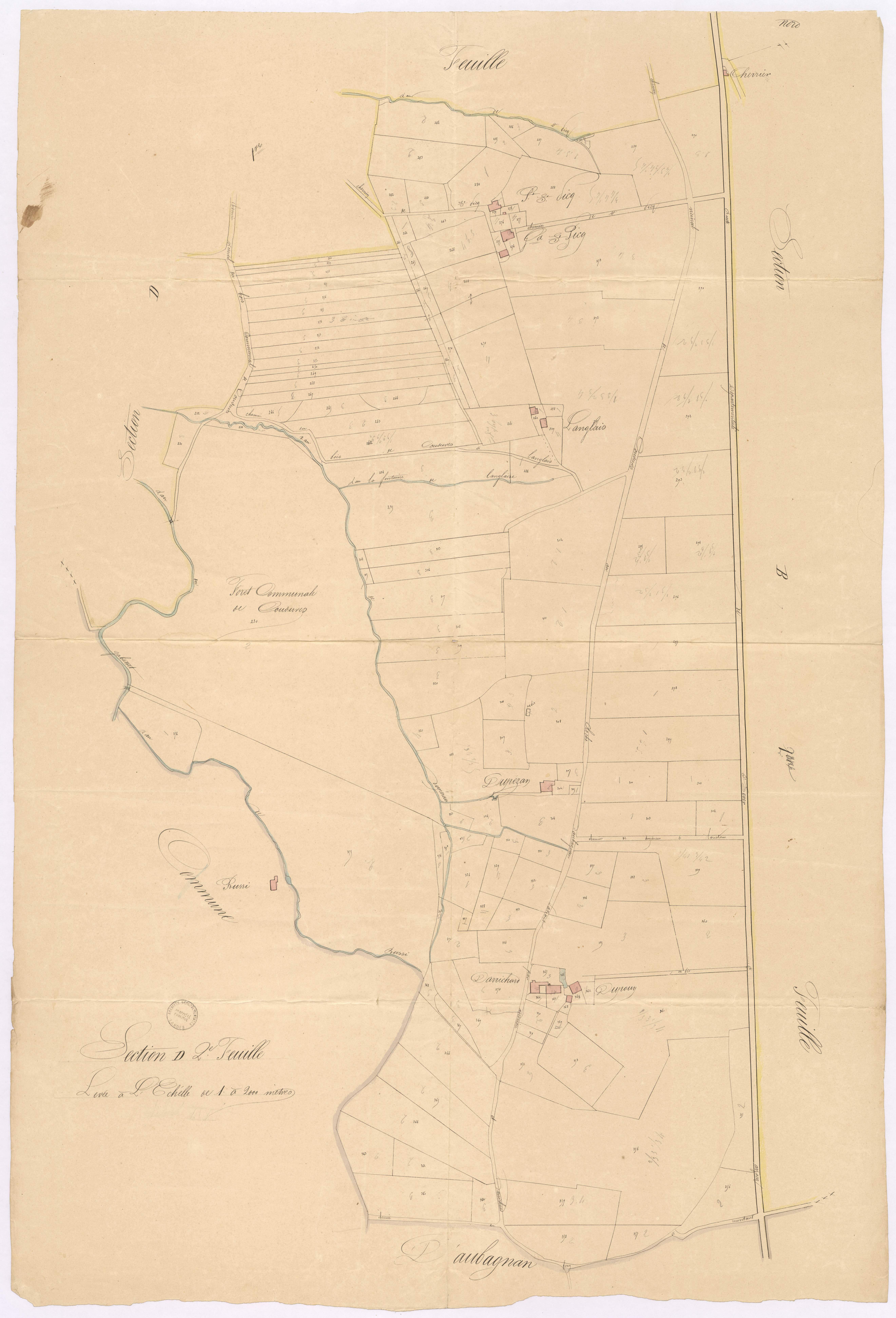 Coudures - Section D, 2e feuille