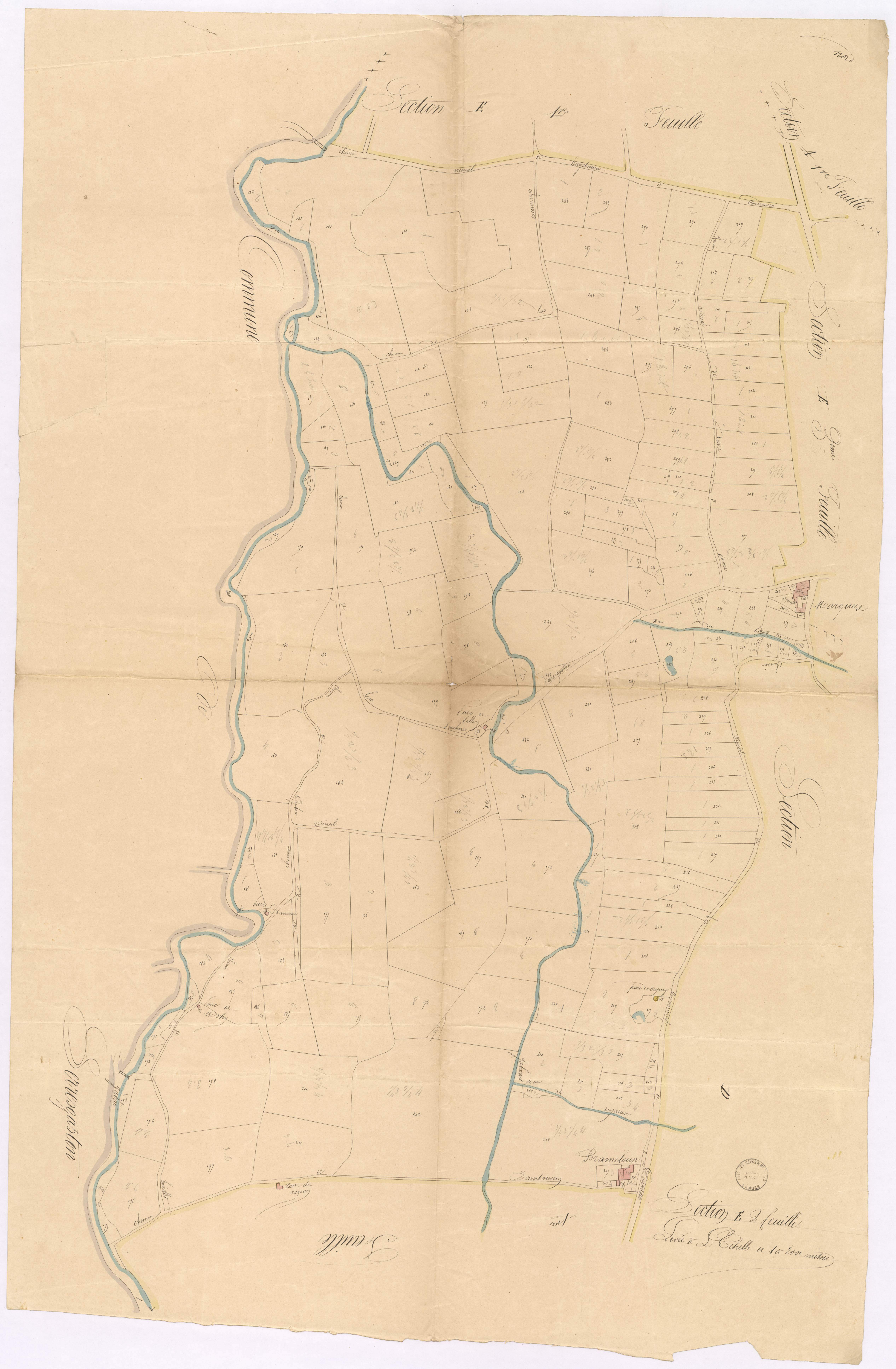 Coudures - Section E, 2e feuille