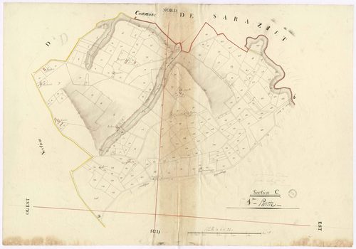 Coudures - Section C, 1re feuille