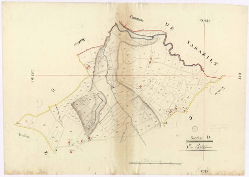 Coudures - Section D, 1re feuille