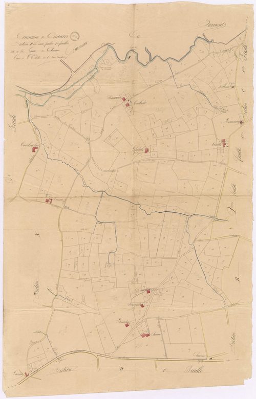 Coudures - Section B, dite de la Lande de Chinan, 1re feuille