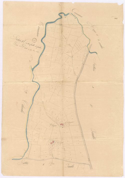 Coudures - Section E, 1re feuille