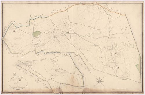 Créon-d'Armagnac - Section B, dite de Lugassey, par Brun géomètre