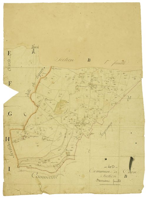 Créon-d'Armagnac - Section B, feuille 2