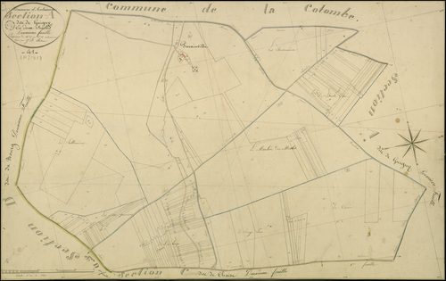 Autainville - 3 P 2/6/3 - - Autainville : plans du cadastre napoléonien. Section A2 dite de guigny