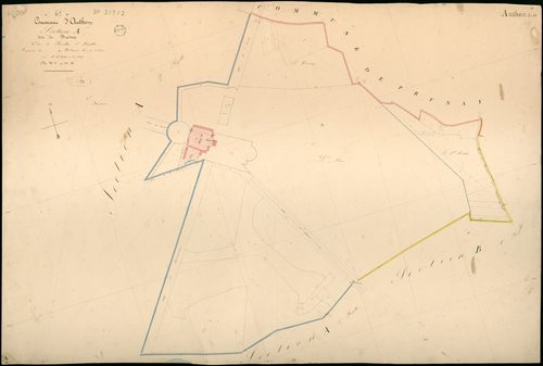 Authon - 3 P 2/7/2 - - Authon : plans du cadastre napoléonien. Section A1 dite du fresne