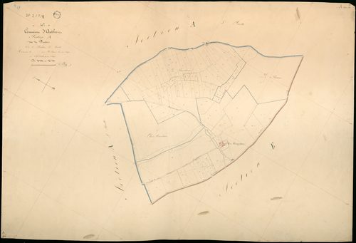 Authon - 3 P 2/7/5 - - Authon : plans du cadastre napoléonien. Section A4 dite du fresne