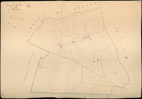 Authon - 3 P 2/7/7 - - Authon : plans du cadastre napoléonien. Section B1 dite de blanchamps