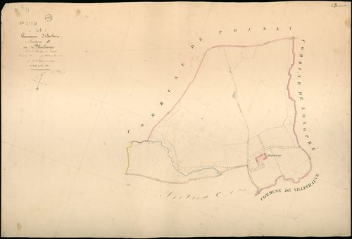 Authon - 3 P 2/7/9 - - Authon : plans du cadastre napoléonien. Section B3 dite de blanchamps