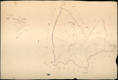 Authon - 3 P 2/7/12 - - Authon : plans du cadastre napoléonien. Section C3 dite de la haute métairie