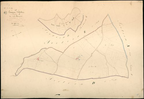 Authon - 3 P 2/7/19 - - Authon : plans du cadastre napoléonien. Section E3 dite de la hersonnière