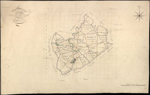 Averdon - 3 P 2/9/1 - - Averdon : plans du cadastre napoléonien. Tableau d'assemblage