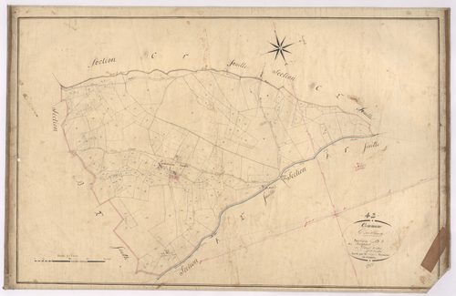 Ailleux - 1682VT1_11 - Section B 1 (Les Panissières) : plan levé par Augier à l'échelle 1:2500. [1826]