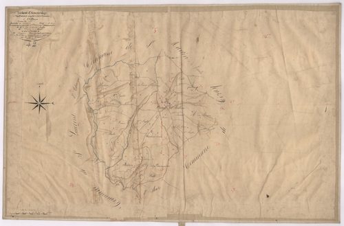 Ailleux - 1682VT1_8 - Tableau d'assemblage : plan levé par Augier à l'échelle 1:10000. 1826